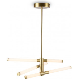 Lampa sufitowa nowoczesna Axis III LED 72,5cm biało-mosiężna Maytoni