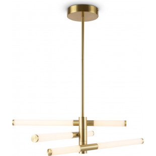 Lampa sufitowa nowoczesna Axis III LED 72,5cm biało-mosiężna Maytoni
