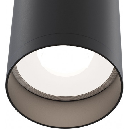 Lampa tuba spot Focus GU10 6cm czarna Maytoni - Sklep z oświetleniem