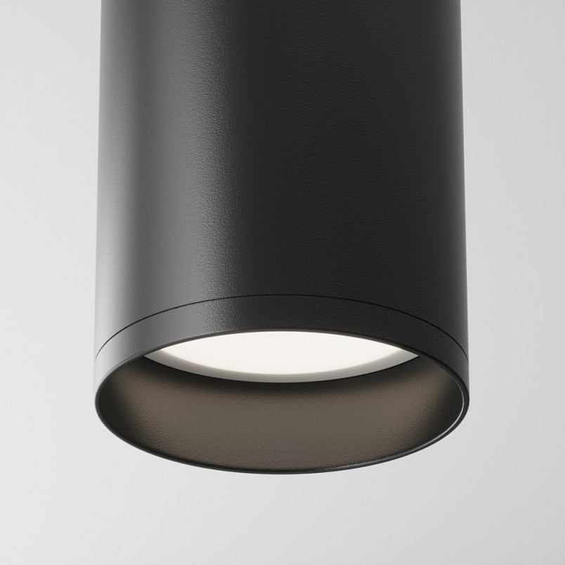 Lampa tuba spot Focus GU10 6cm czarna Maytoni - Sklep z oświetleniem