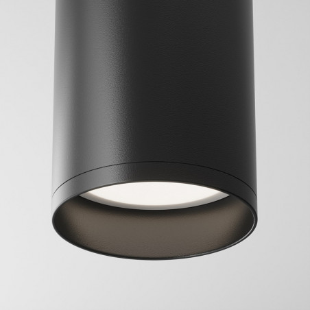 Lampa tuba spot Focus GU10 6cm czarna Maytoni - Sklep z oświetleniem