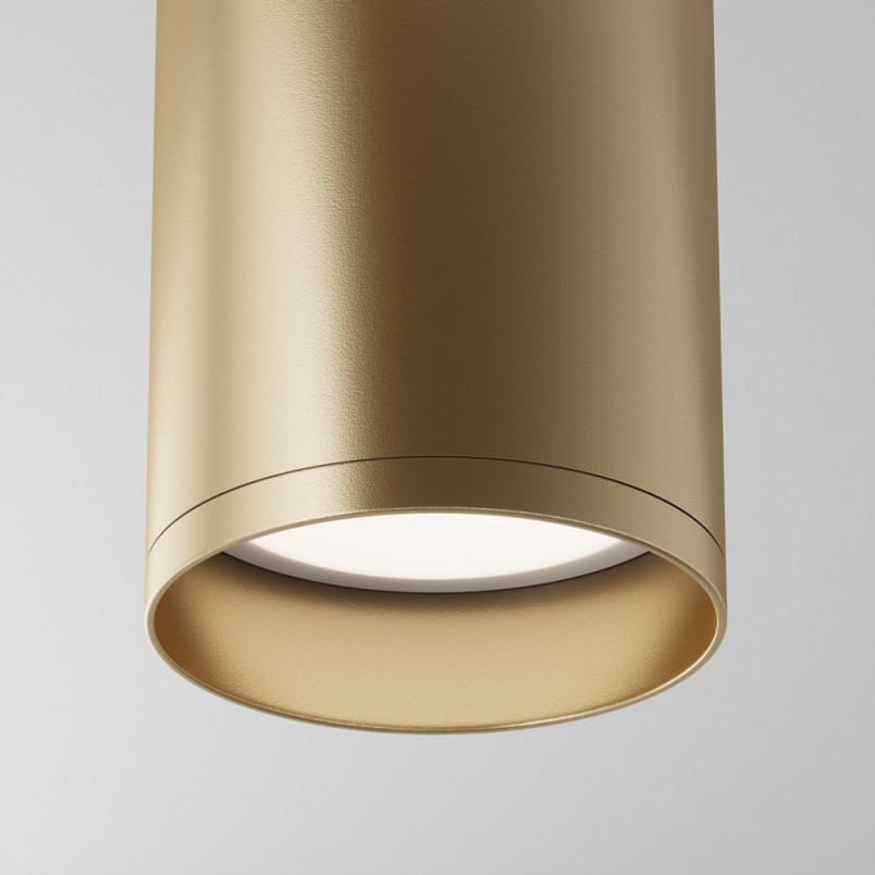 Lampa tuba spot Focus Maytoni - matowe złoto | Sklep z oświetleniem