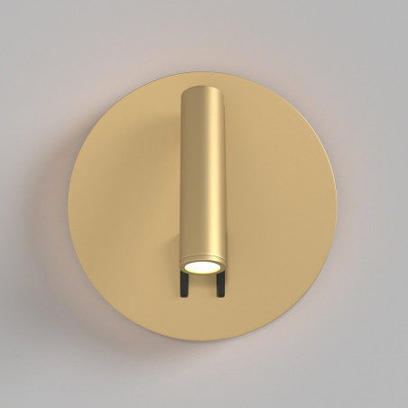 Kinkiet podwójny Ios 176 Round - Maytoni | Złote, LED, z włącznikiem