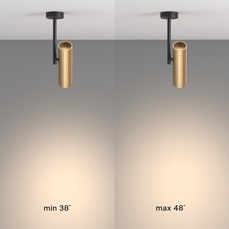 Reflektor sufitowy Elti Maytoni: Złoty, nowoczesny design