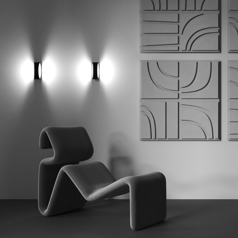 Kinkiet ścienny LED czarny Maytoni Trame - Nowoczesny design