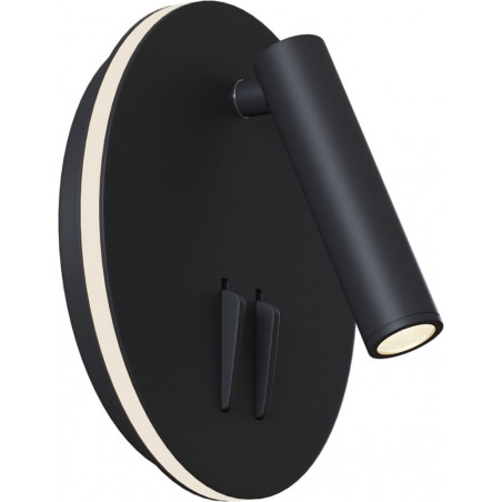 Kinkiet podwójny Maytoni Ios 176 Round LED czarny | Sklep z oświetleniem