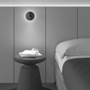 Kinkiet podwójny Maytoni Ios 176 Round LED czarny | Sklep z oświetleniem