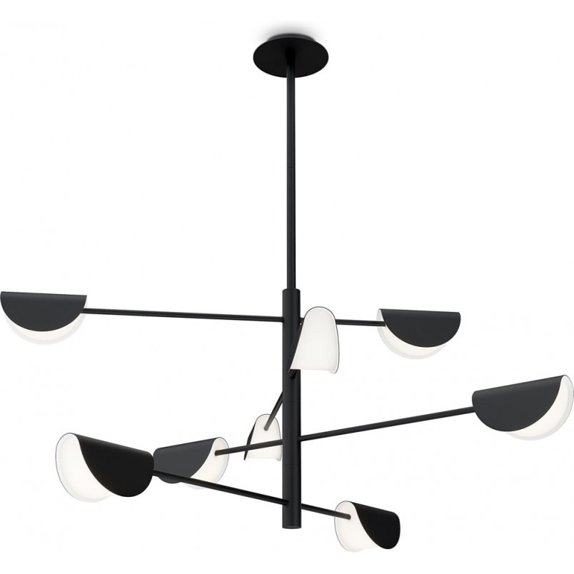 Lampa Sufitowa 8-punktowa Mollis Czarna Maytoni | Sklep z Lampami