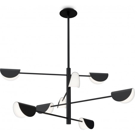 Lampa Sufitowa 8-punktowa Mollis Czarna Maytoni | Sklep z Lampami