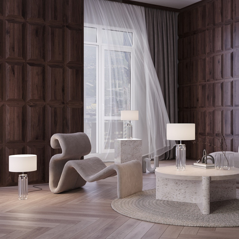Lampa Hampton Muse Maytoni - Biała, Glamour | Sklep z Lampami