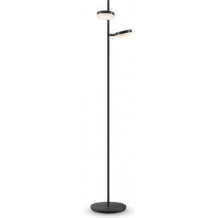 Lampa podłogowa podwójna ze ściemniaczem Fad LED czarna Maytoni