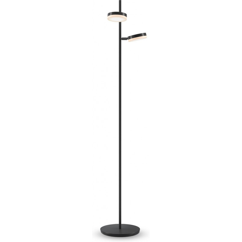 Lampa podłogowa LED Maytoni Fad - podwójna, ściemniacz, czarna