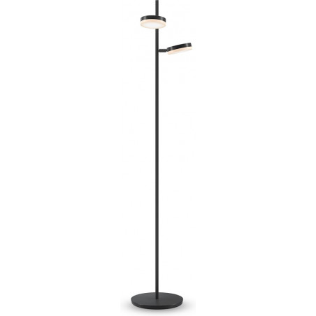 Lampa podłogowa LED Maytoni Fad - podwójna, ściemniacz, czarna