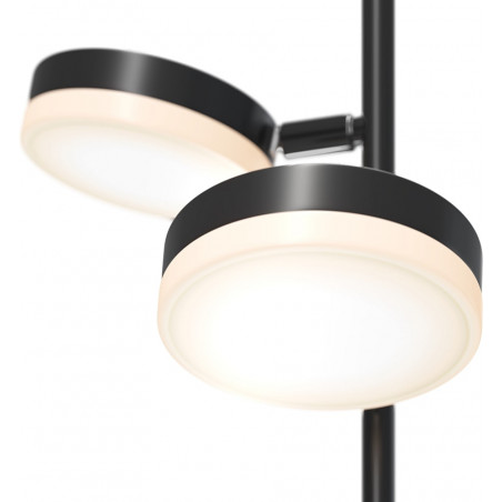 Lampa podłogowa LED Maytoni Fad - podwójna, ściemniacz, czarna