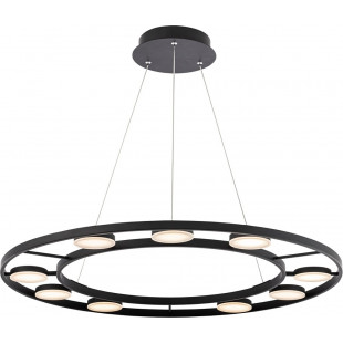 Lampa Wisząca Maytoni Fad LED | Czarna, 80cm | Nowoczesny Design
