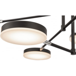 Lampa sufitowa z regulowanymi kloszami Fad LED VIII 107cm czarna Maytoni