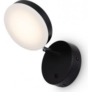 Kinkiet Fad LED czarny Maytoni z włącznikiem - Nowoczesny design