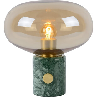 Lampa stołowa Lucide Charlize - szkło bursztynowe, marmur | Kup online