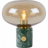 Lampa stołowa Lucide Charlize - szkło bursztynowe, marmur | Kup online