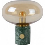 Lampa stołowa Lucide Charlize - szkło bursztynowe, marmur | Kup online