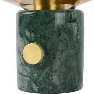 Lampa stołowa Lucide Charlize - szkło bursztynowe, marmur | Kup online