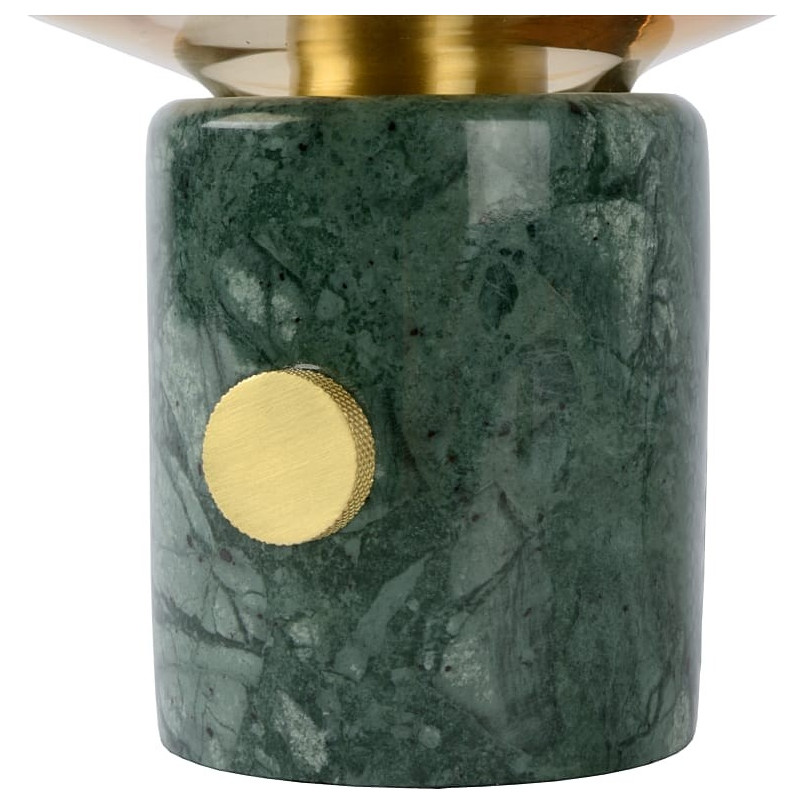 Lampa stołowa Lucide Charlize - szkło bursztynowe, marmur | Kup online