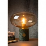 Lampa stołowa Lucide Charlize - szkło bursztynowe, marmur | Kup online