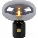 Lampa stołowa Lucide Charlize: Szkło dymione, marmur - Kup teraz!