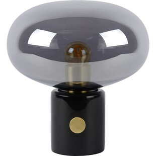 Lampa stołowa Lucide Charlize: Szkło dymione, marmur - Kup teraz!