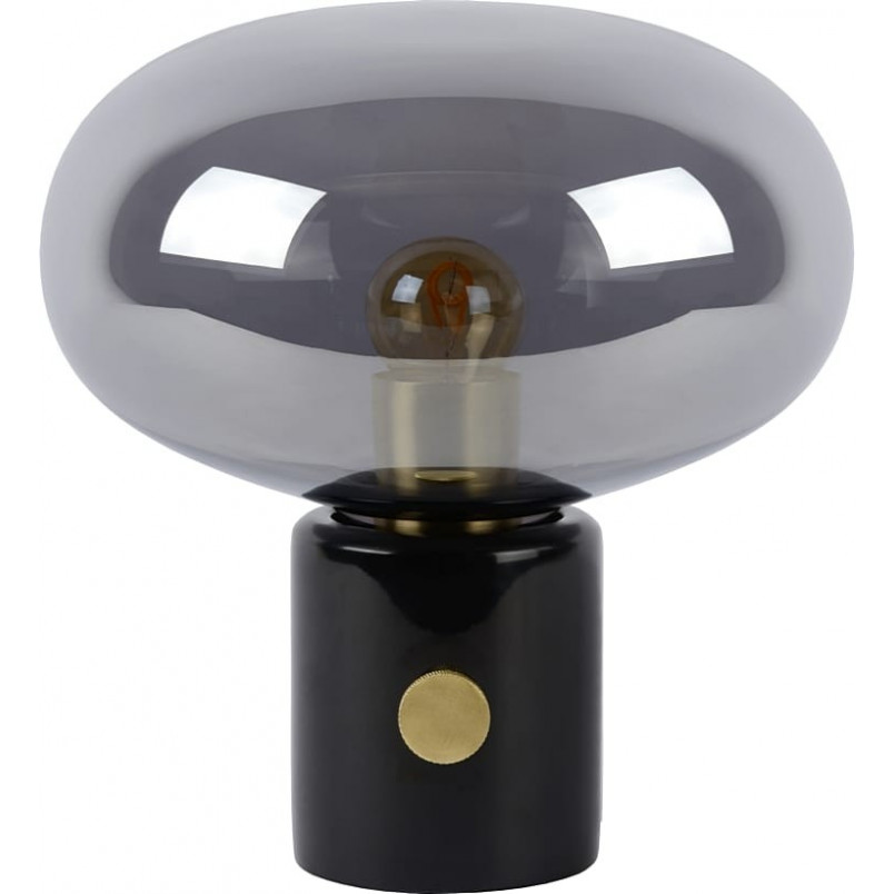 Lampa stołowa Lucide Charlize: Szkło dymione, marmur - Kup teraz!