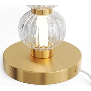 Lampa stołowa Amulet LED - Glamour, złoto, szkło | Maytoni
