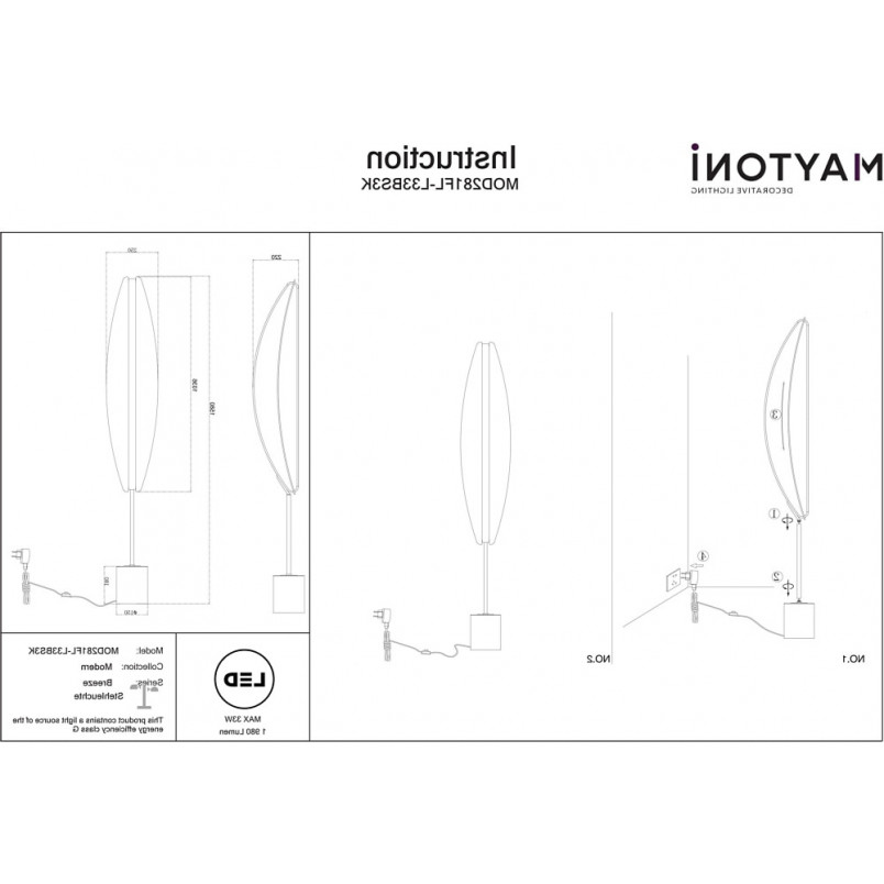 Lampa podłogowa Maytoni Breeze - Glamour LED | Kup teraz!