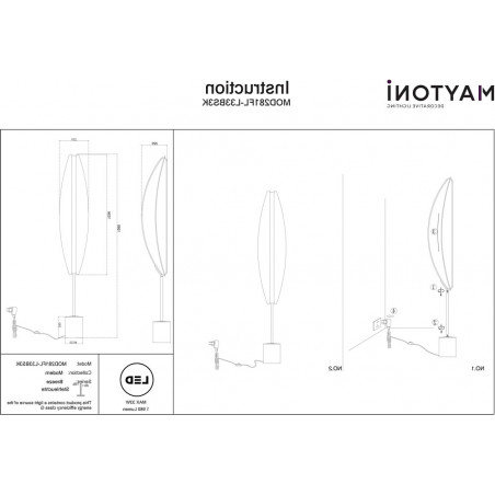 Lampa podłogowa Maytoni Breeze - Glamour LED | Kup teraz!