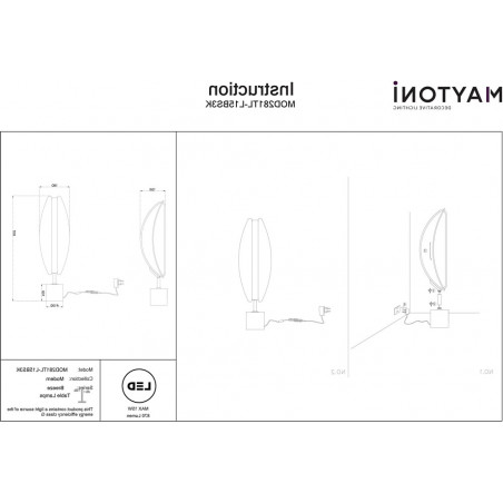 Lampa stołowa Maytoni Breeze - Glamour LED | Kup teraz