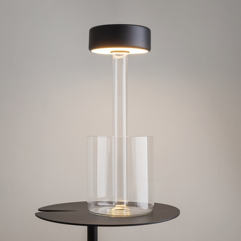 Lampa stołowa Maytoni AI Collaboration - Czarna, LED, USB