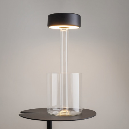Lampa stołowa Maytoni AI Collaboration - Czarna, LED, USB