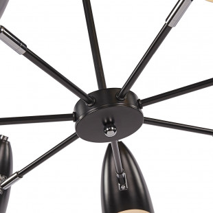 Lampa Sufitowa Aida 7-punktowa Czarna Maytoni | Sklep z Lampami