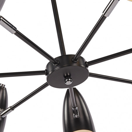 Lampa Sufitowa Aida 7-punktowa Czarna Maytoni | Sklep z Lampami