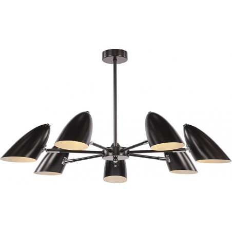 Lampa Sufitowa Aida 7-punktowa Czarna Maytoni | Sklep z Lampami