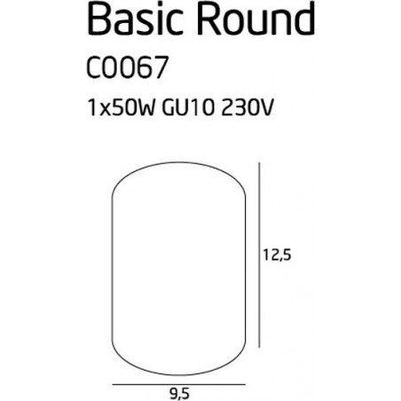 Lampa Spot Basic Round 9,5cm Biała MaxLight - Odkryj minimalizm!