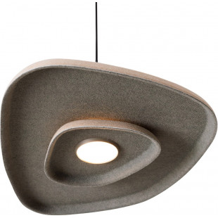 Lampa wisząca filcowa MaxLight - Beżowo-kremowa, LED 40cm
