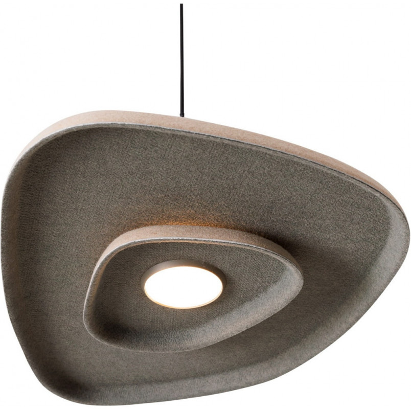 Lampa wisząca filcowa MaxLight - Beżowo-kremowa, LED 40cm