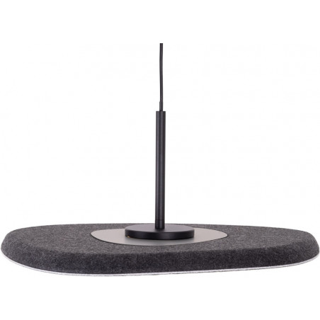 Lampa wisząca filcowa Deux LED czarna | MaxLight - nowoczesny design