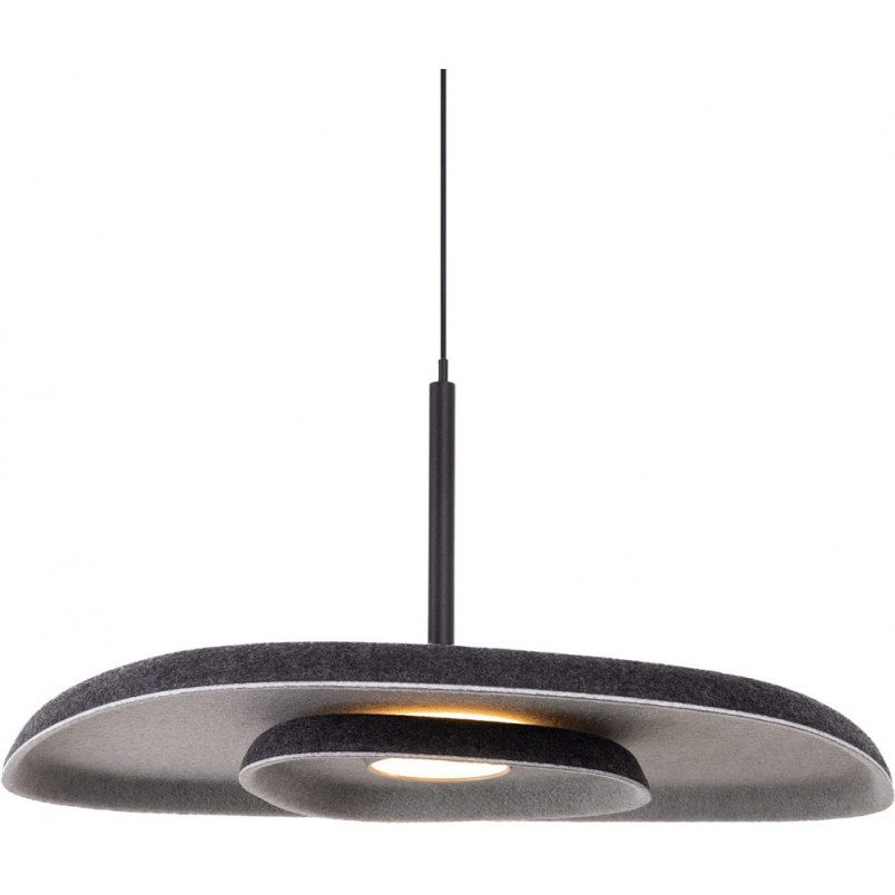 Lampa wisząca filcowa Deux LED czarna | MaxLight - nowoczesny design