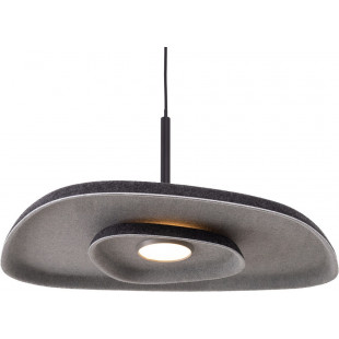Lampa wisząca filcowa Deux LED czarna | MaxLight - nowoczesny design