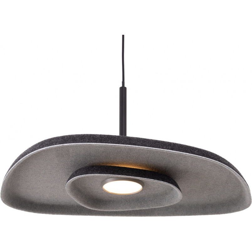 Lampa wisząca filcowa Deux LED czarna | MaxLight - nowoczesny design