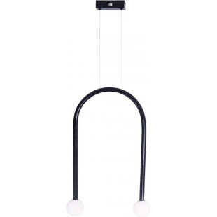 Lampa wisząca Enigma LED - MaxLight | Czarna, Szklane Kule