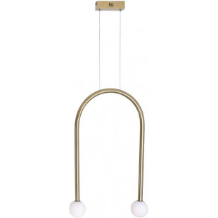 Lampa wisząca złota Enigma MaxLight | Kule szklane LED