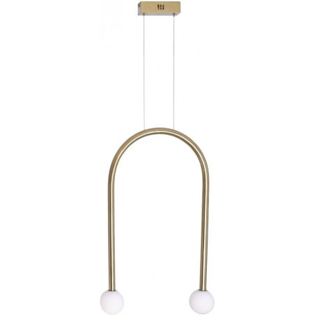 Lampa wisząca złota Enigma MaxLight | Kule szklane LED