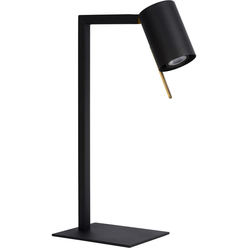 Lampa biurkowa minimalistyczna Lesley czarna | Lucide